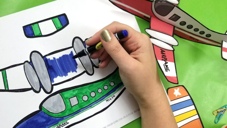 Easy Paper Airplane Templates to Print, Color, Craft, and fly!