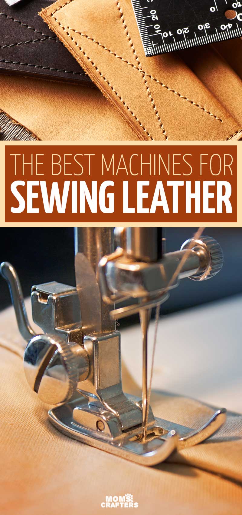 Click for sewing tips and the best machine for sewing leather! Learn how to sew leather crafts using a sewing machine, which needles you need, and more tips for sewing leather with a sewing machine. 