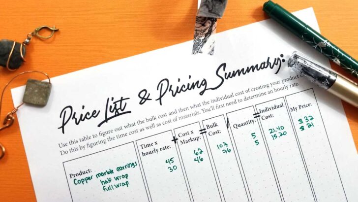 Crafting Calculator – Handmade Jewelry Price Calculator