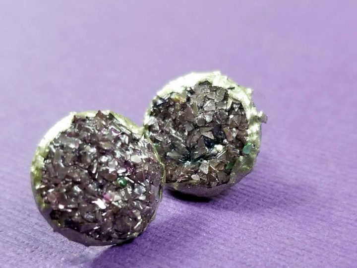 Grape My Day! 🍇 6mm Druzy Earrings – Haire Creations