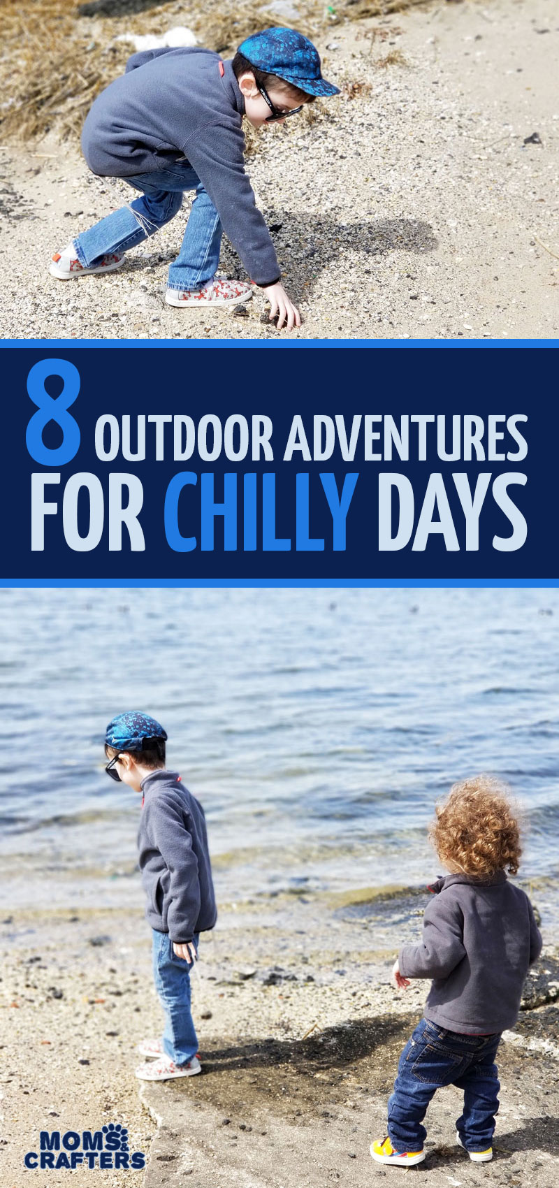 click for some cool ideas for outdoor adventures to do on chilly days! these 8 outdoor activities for Spring are fun for toddlers, preschoolers, and kids! They include nature ideas and crafts, science and other art activities, and more. 