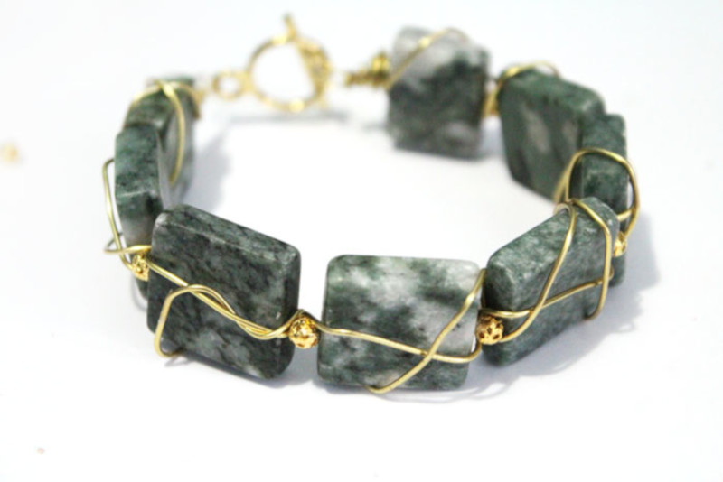 Metallic Elegance DIY Wire Bracelets