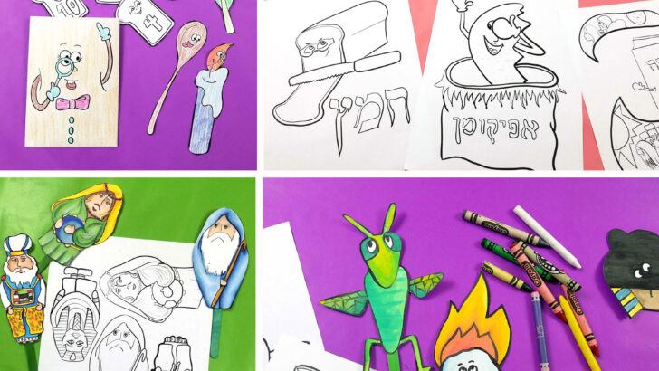 Passover Printables – Coloring Pages, Games, and Decor