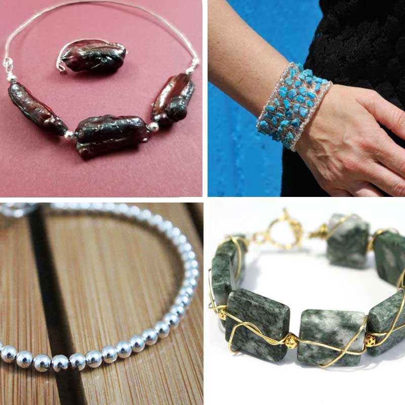 How to Make the Gemstone Memory Wire Bracelet Kit 