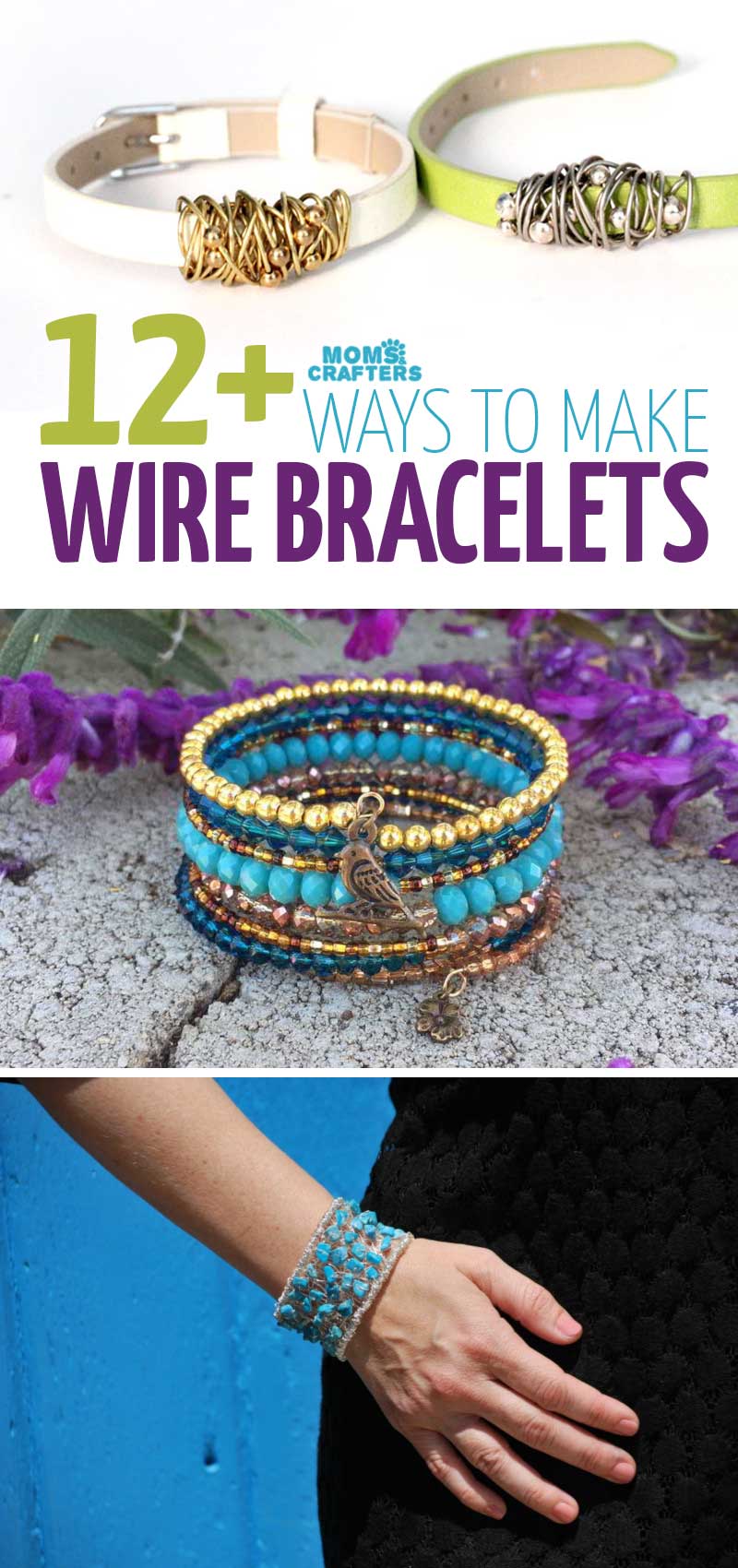 Wire Bracelet Designs How To Diy Bangle Bracelets In Super Cool Pattern ·  How To Make A Wire Bracelet · Jewelry on Cut Out + Keep