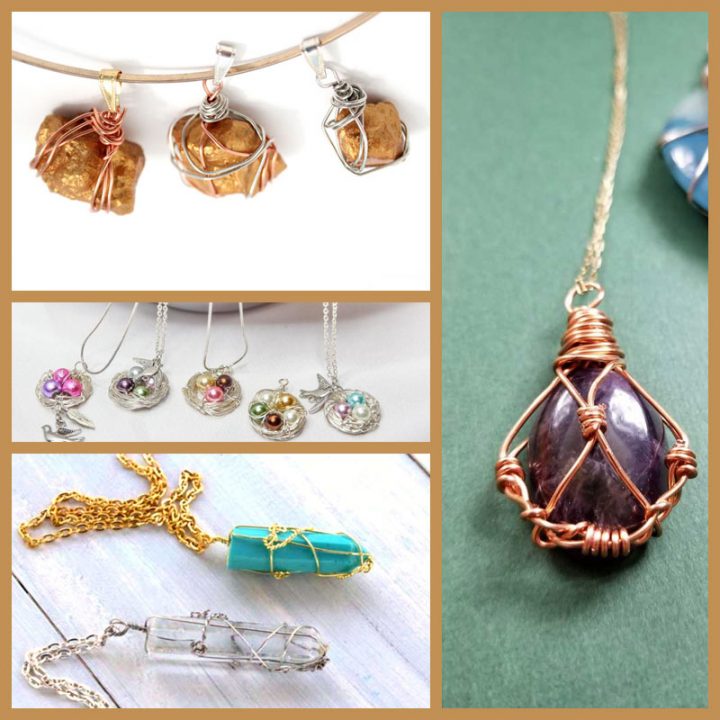 How to Wire Wrap a Pendant 14 Cool Ideas! * Moms and Crafters