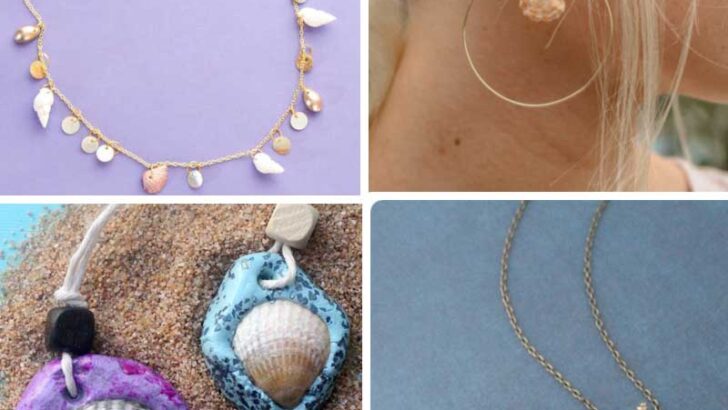 DIY Seashell Jewelry  – Bracelets, Earrnings, and Necklaces!