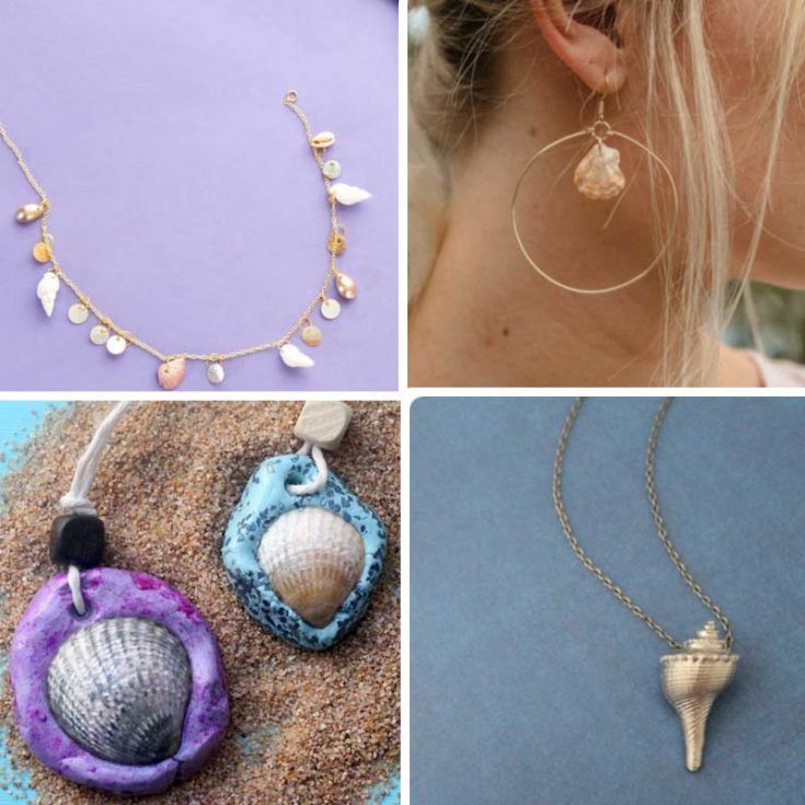 DIY Seashell Jewelry Bracelets, Earrnings, and Necklaces!