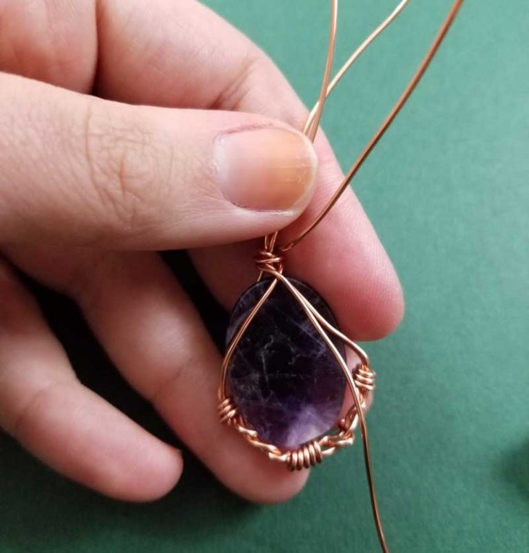 Wire Wrap Stone How to Wire Wrap Stones Without Holes * Moms and Crafters