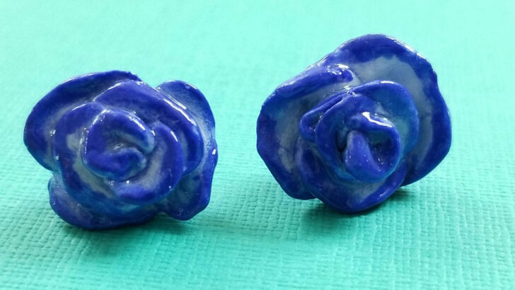 How to Make Clay Rose Earrings