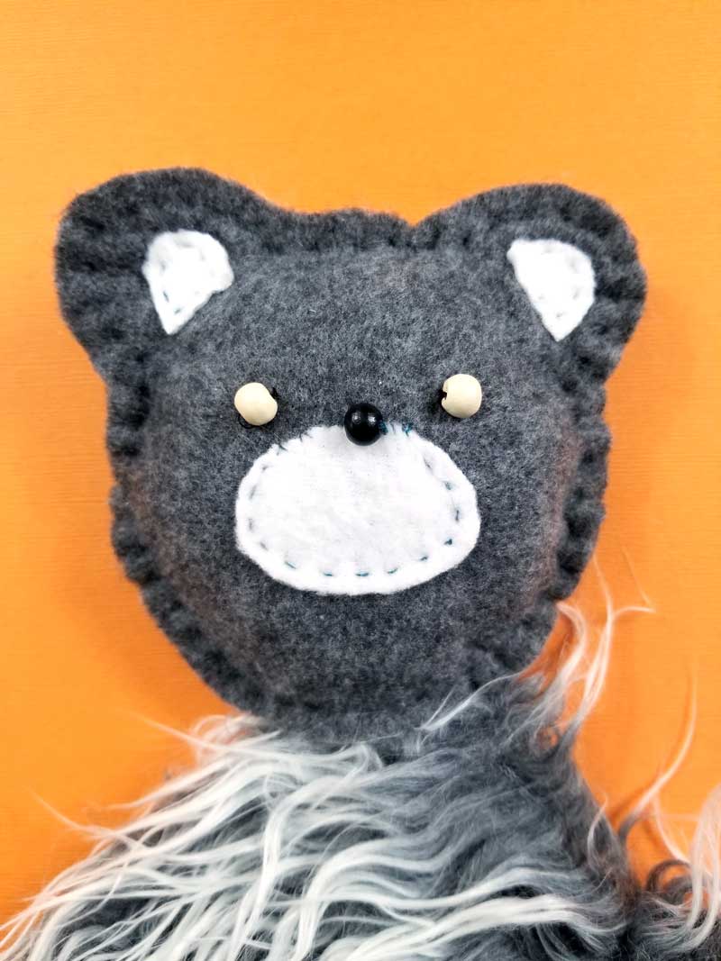 Baby Lovey Pattern – Sewing Template for a Furry Bear Lovey