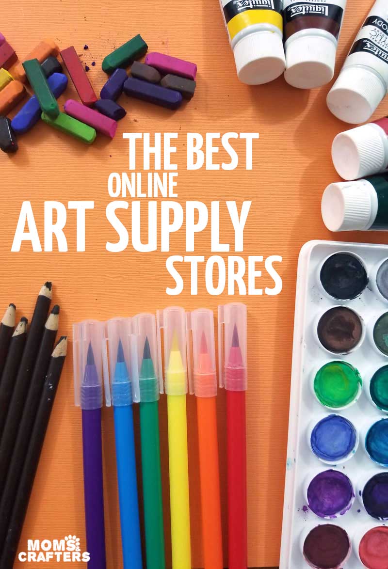 Clcik for al ist of teh best online art suppy stores and places to buy paints, markers, and more for tweens, teens and adults!