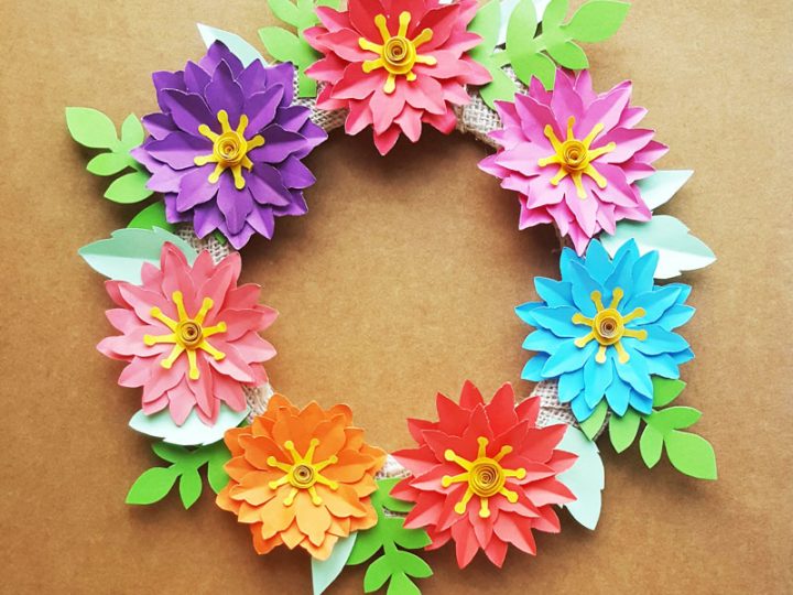 Paper Flower Wreath