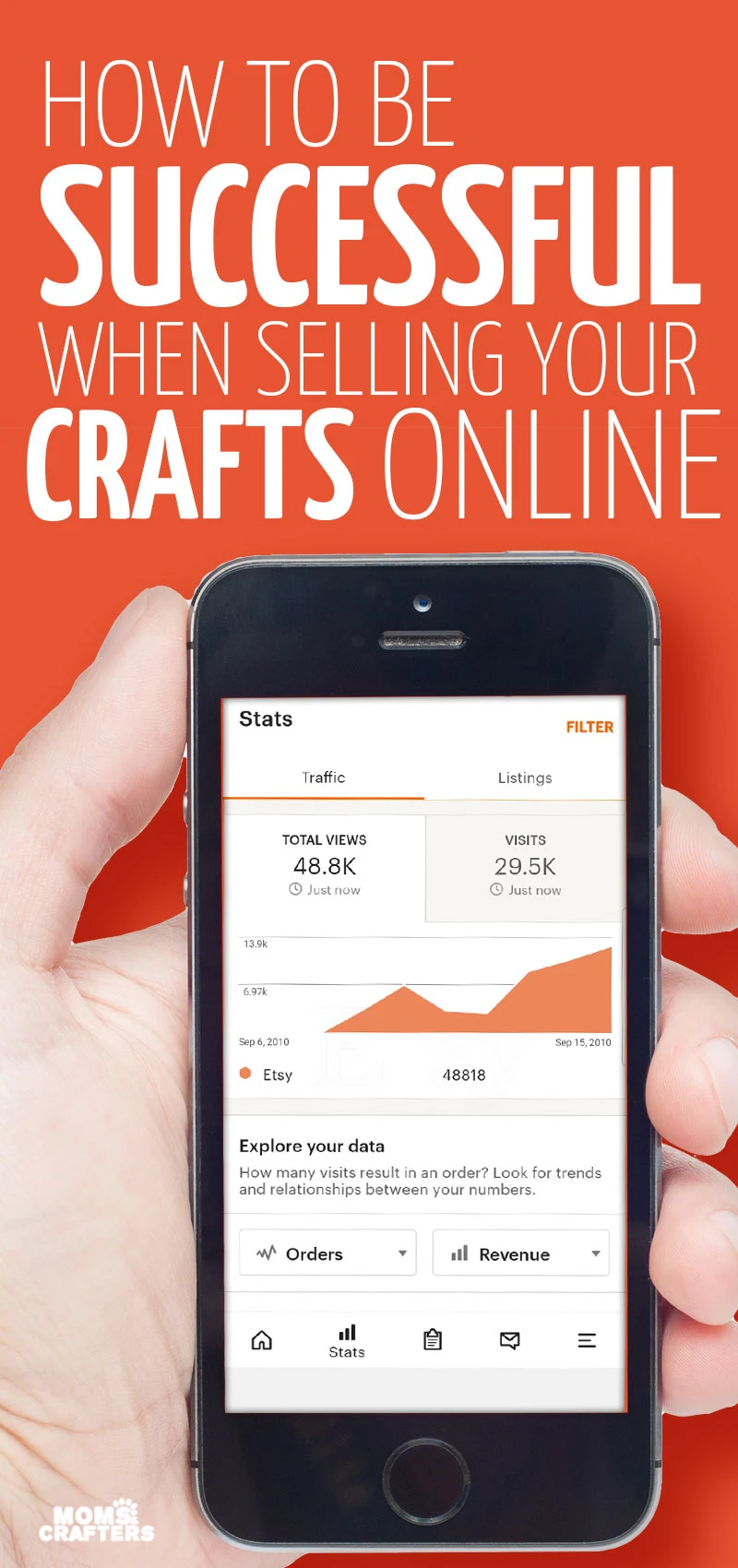 Click for some top tips for selling crafts online and tips for successfully selling on Etsy. 