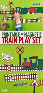 Train Printables - Magnetic Play Set * Moms and Crafters