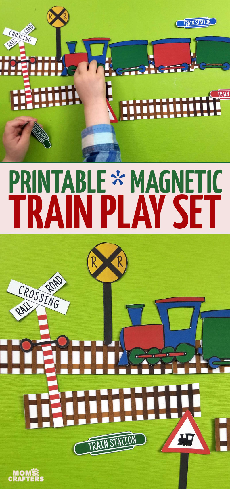 Click for some really cool train printables and magnetic travel activities for preschoolers, toddlers, and more!