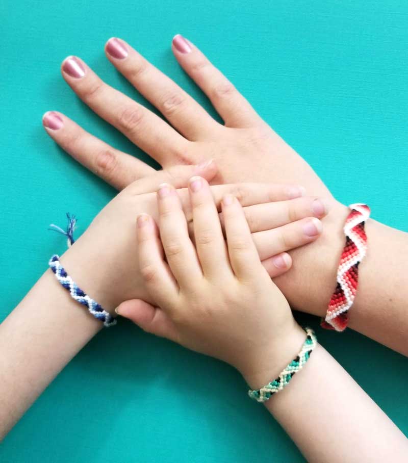 Zig Zag Friendship Bracelets, Multicoloured Jewelry, Bestfriend Gift - Etsy  Finland