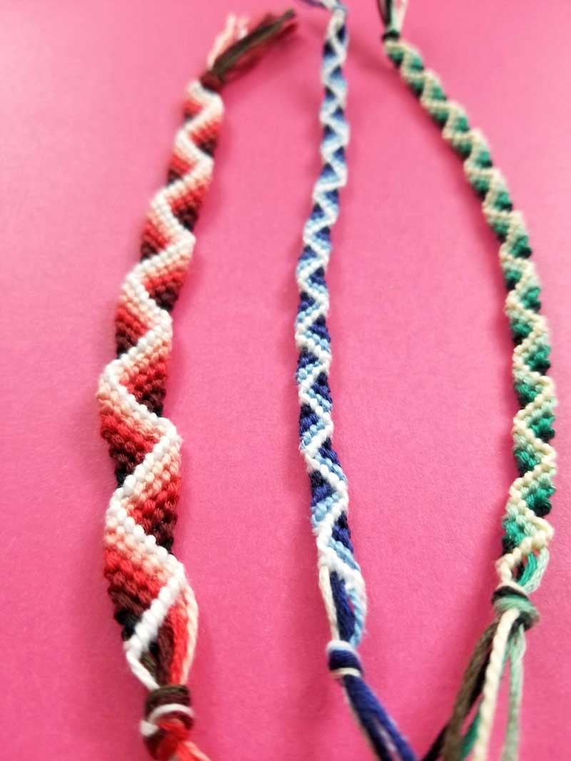 Criss Cross, Swirl, Zig Zag, Diamonds or Crosses: Gorgeous Handmade  Friendship Bracelets Your Choice Between Five Patterns - Etsy