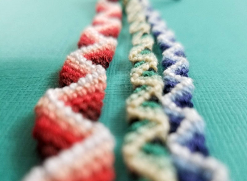 Zig Zag Friendship Bracelet Pattern