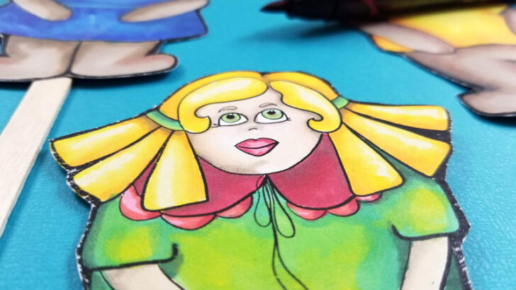 Goldilocks and the Three Bears Printable Puppets