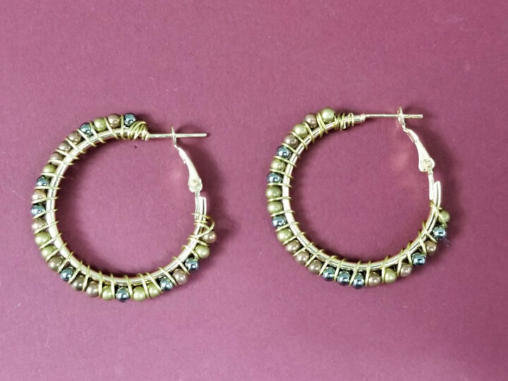 Wire Wrapped Earring Hoops