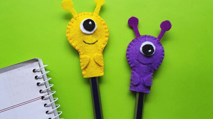 Monster pencil topper craft