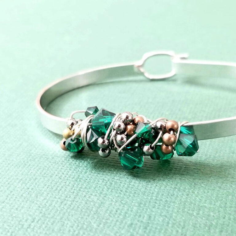 Wire Wrapped Bangle Bracelet Tutorial the Stunning Sloppy Wrap