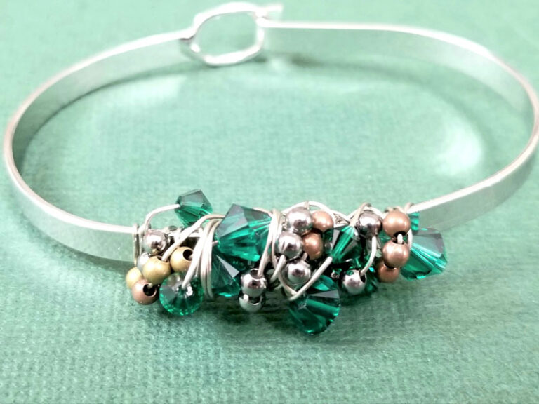 Wire Wrapped Bangle Bracelet Tutorial the Stunning Sloppy Wrap