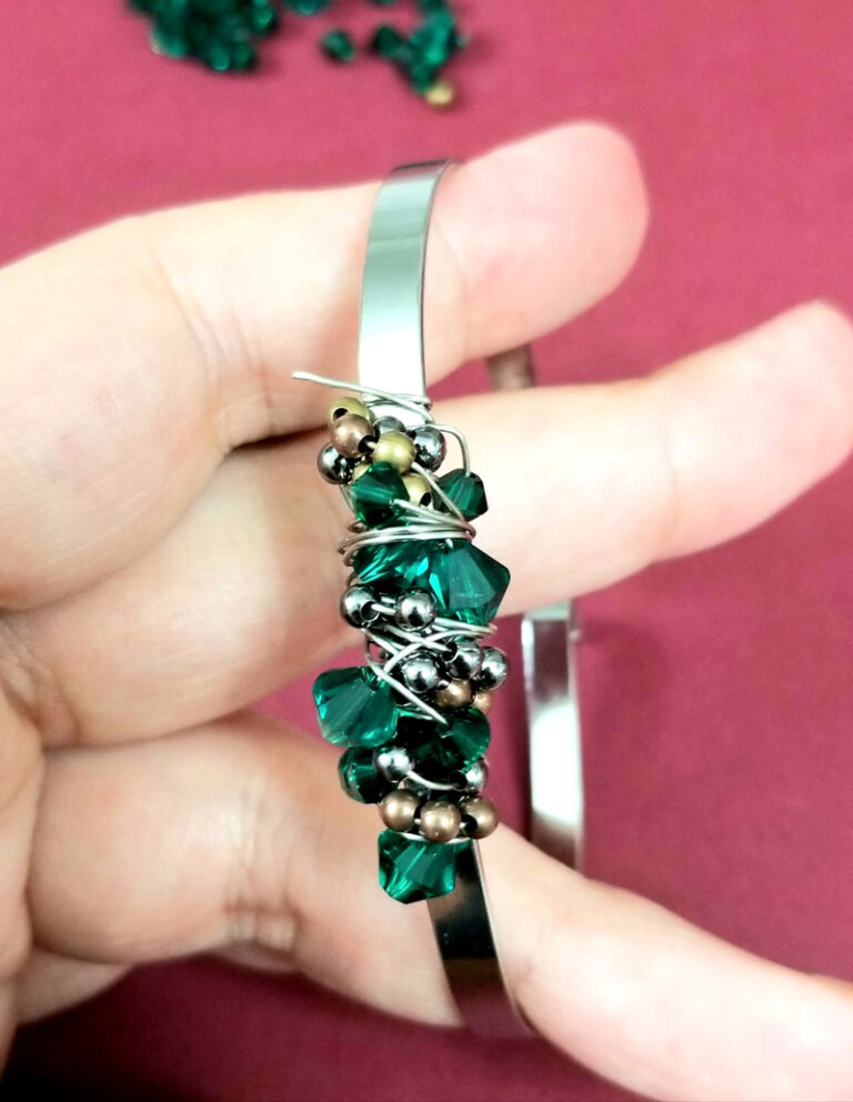 Wire Wrapped Bangle Bracelet Tutorial the Stunning Sloppy Wrap