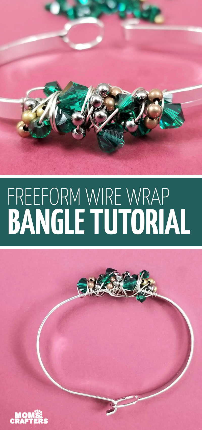 Wire Wrapped Bangle Bracelet Tutorial the Stunning Sloppy Wrap