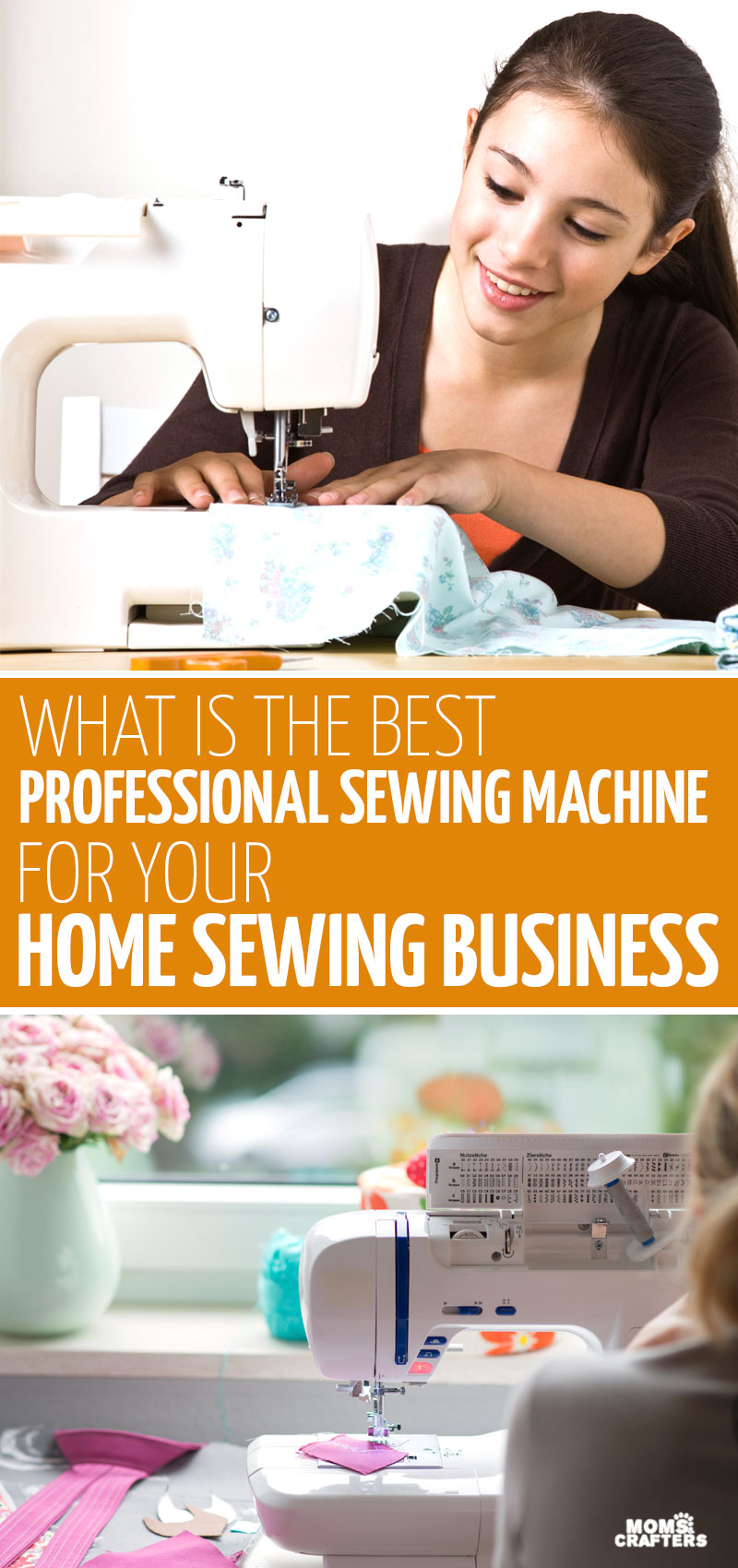 Click for my list of the best sewing machine for professionals - these top industrial and commercial sewing machine picks take you through sewing tips for setting up a home business