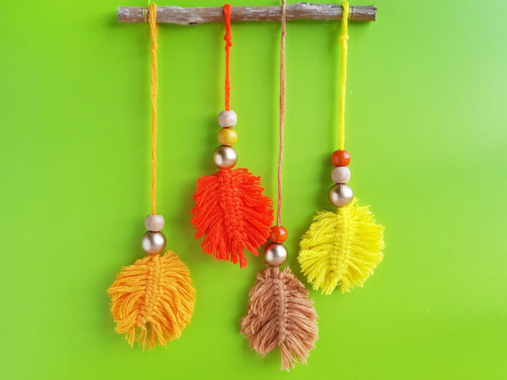 Fall Leaf Macrame