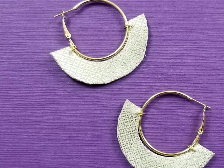 Leather Hoop Earrings