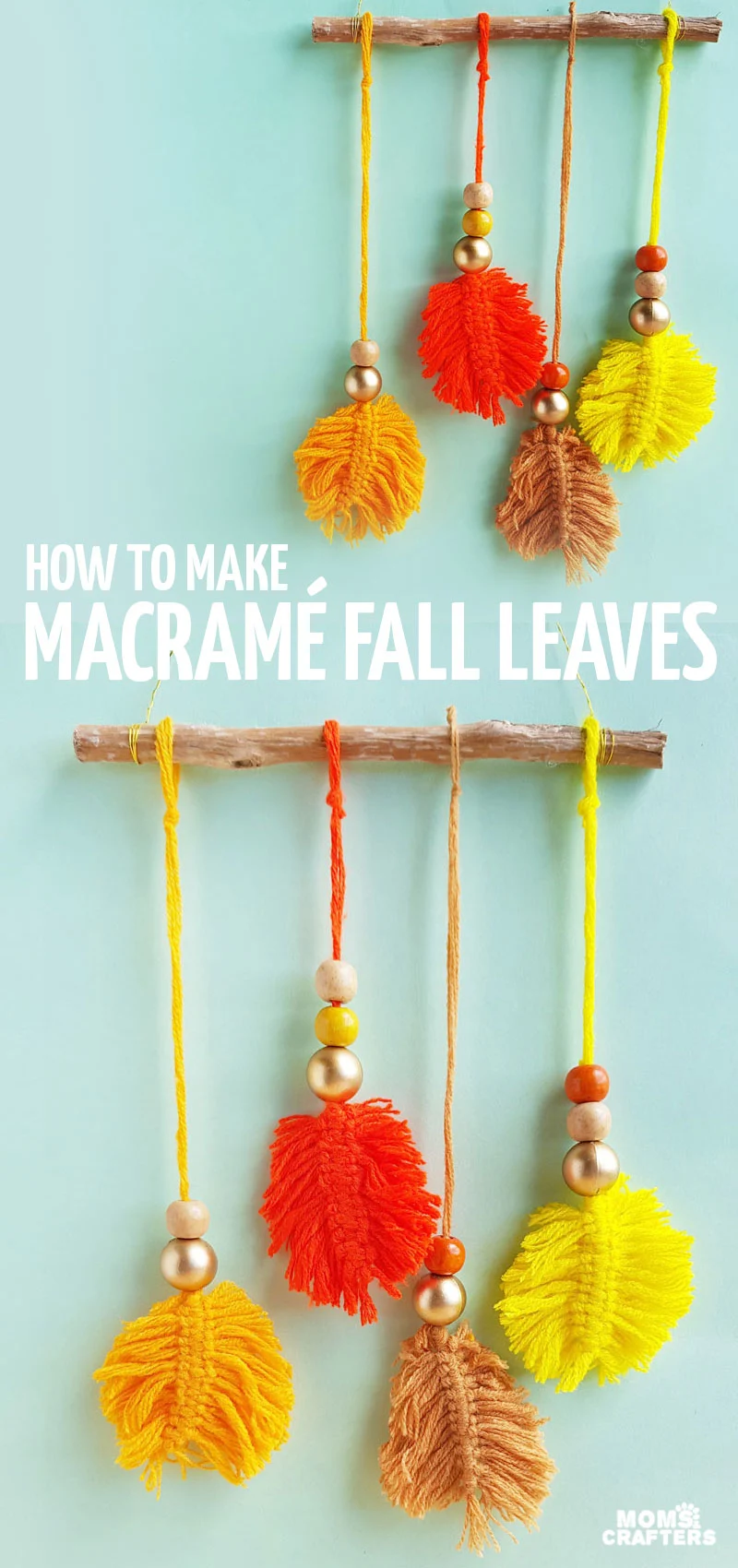 Learn how to make macrame fall leaves using just a few simple steps, and then turn it into stunning fall DIY decor! This gorgeous DIY easy macrame wall hanging tutorial for beginners will bring autumn hygge into your home