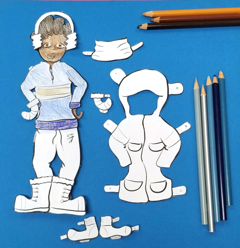 Paper Doll Printables - Winter Clothing and Outerwear * Moms and Crafters