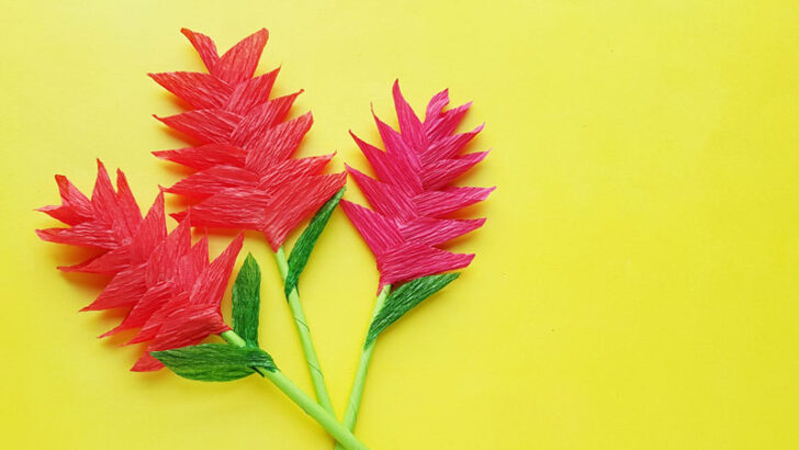 Ginger Flower Craft from Crepe Paper!
