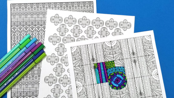 Free Printable Pattern Coloring Pages for Adults