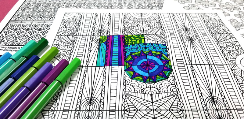 Free Printable Pattern Coloring Pages for Adults * Moms and Crafters