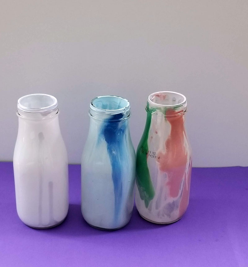 glass milk bottle crafts