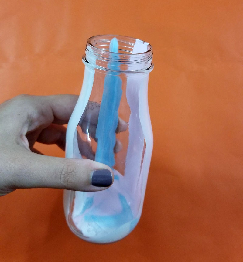 glass milk bottle crafts