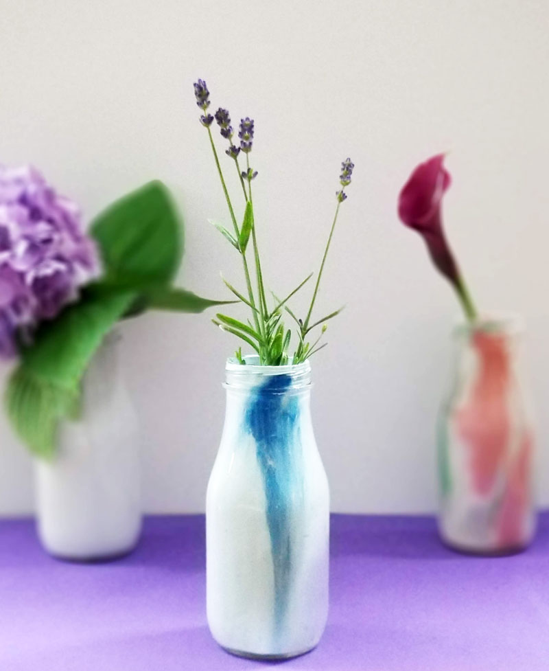 glass milk bottle crafts