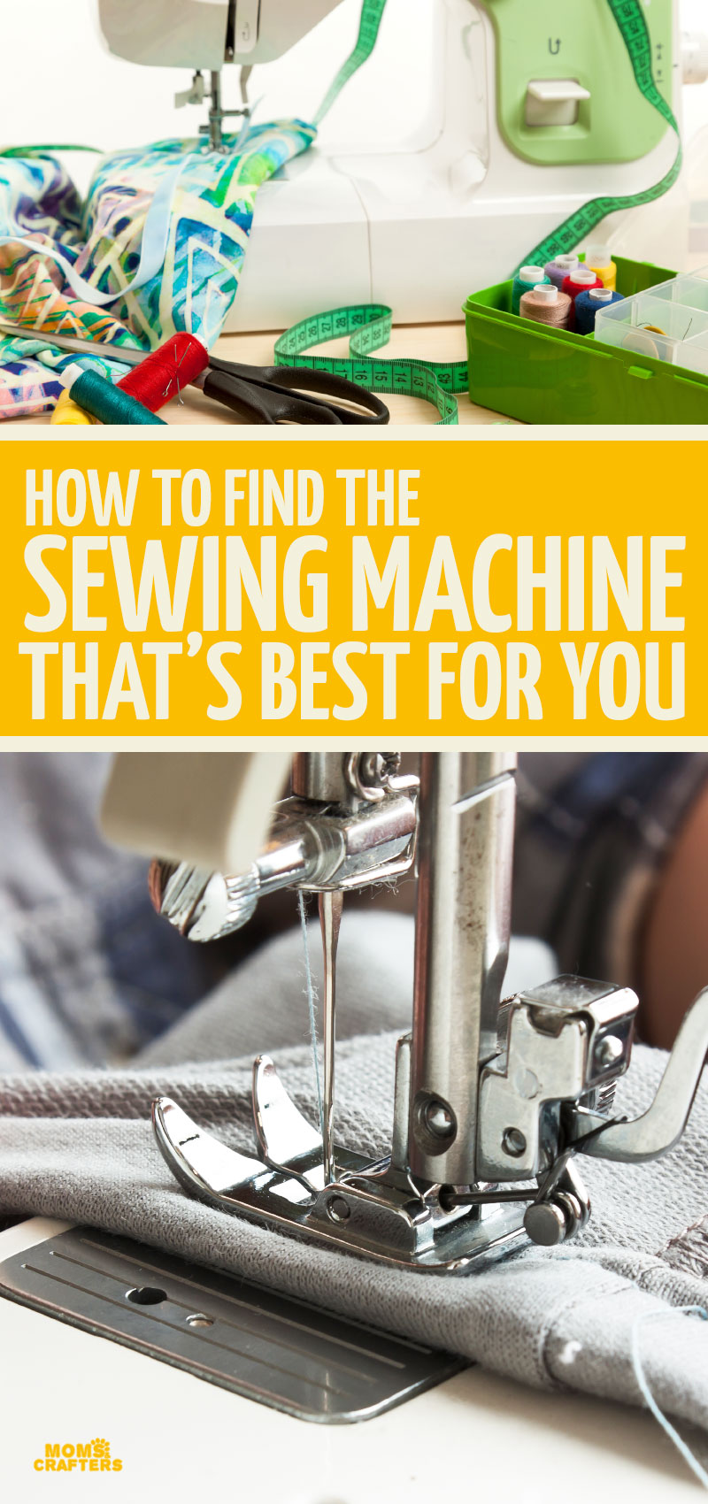 Click to learn how to choose the best sewing machine for your needs! These sewing machine reviews include heavy duty sewing, beginners, professionals, tips for sewing leather, and more!