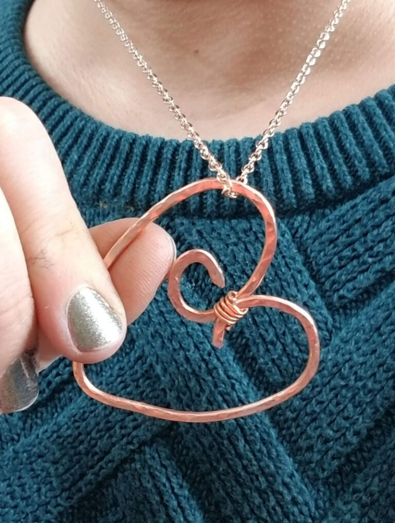 Wire Heart Pendant Tutorial – Hammered Jewelry Basics