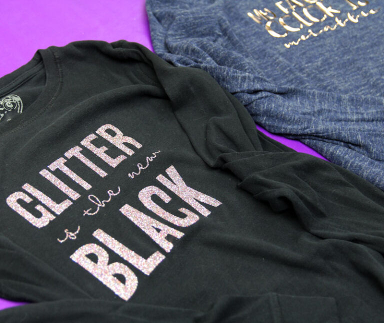 Make Glitter and Metallic T-shirts with Cricut EasyPress 2