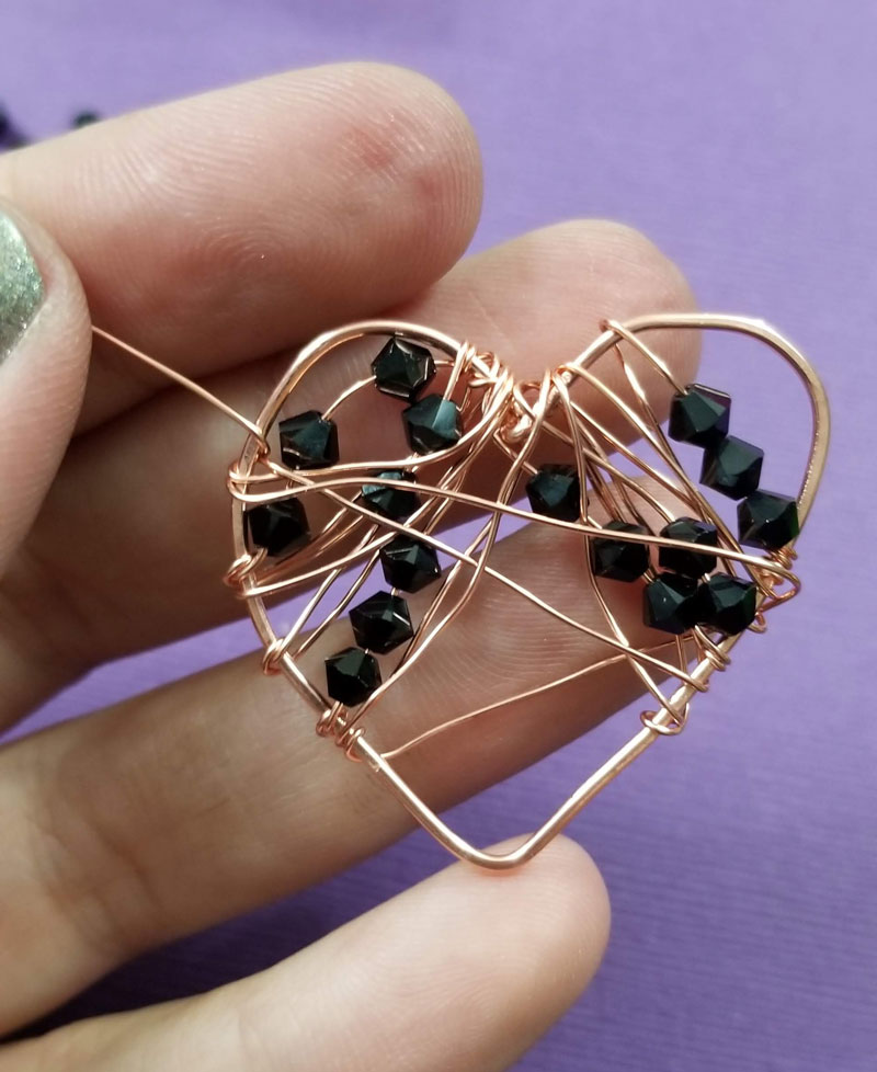 These wire wrapped hearts are stupid simple to create make a dozen