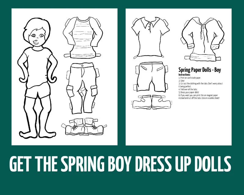 Download the boy paper doll templates here!