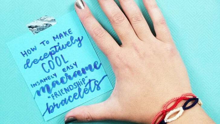 The Deceptively Cool but Insanely Easy Friendship Bracelet Pattern