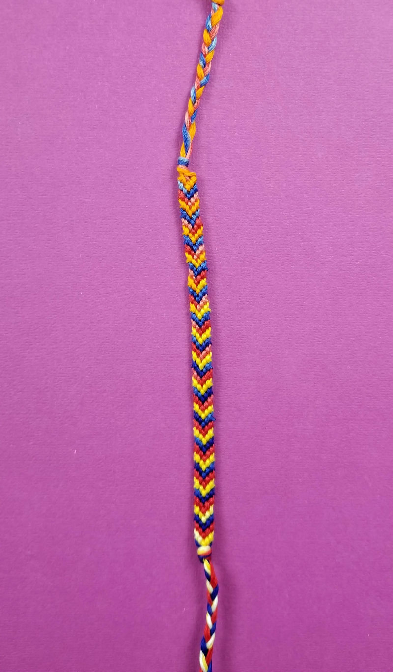 Buy Red/orange/yellow and Black Chevron Friendship Bracelet Online in India  - Etsy