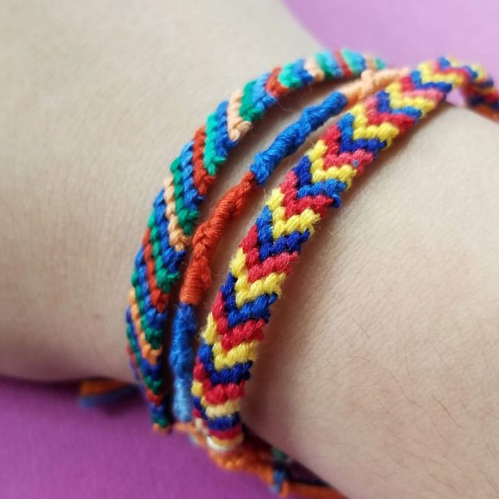 Aesthetic Friendship Bracelet | Diy friendship bracelets patterns, Friendship  bracelet patterns easy, String bracelet patterns