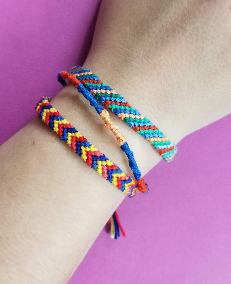 Smiley Rainbow Bracelets (3 pack)